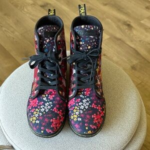 Dr. Martens Floral Lace-Up Boots